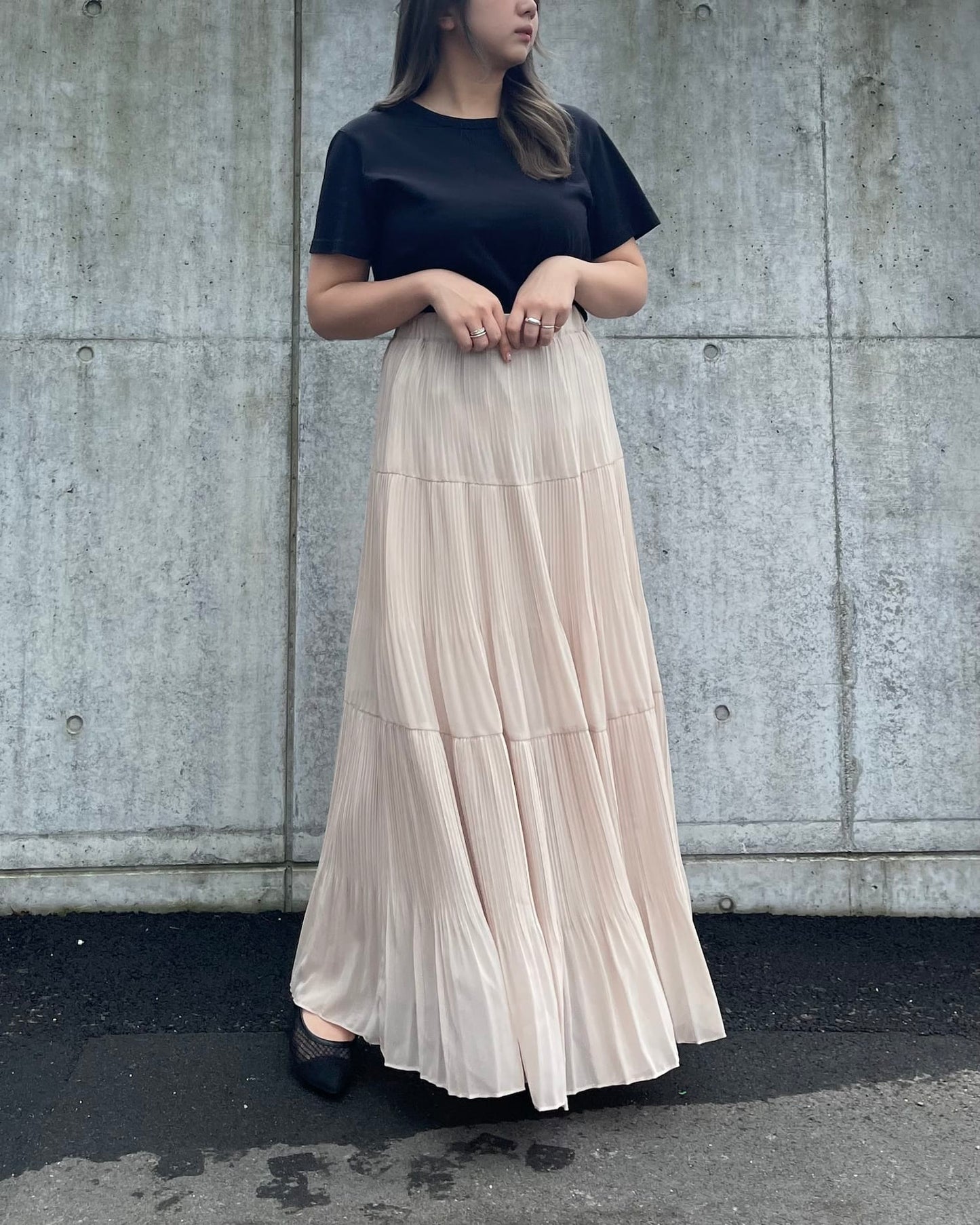 ロングシフォンスカート