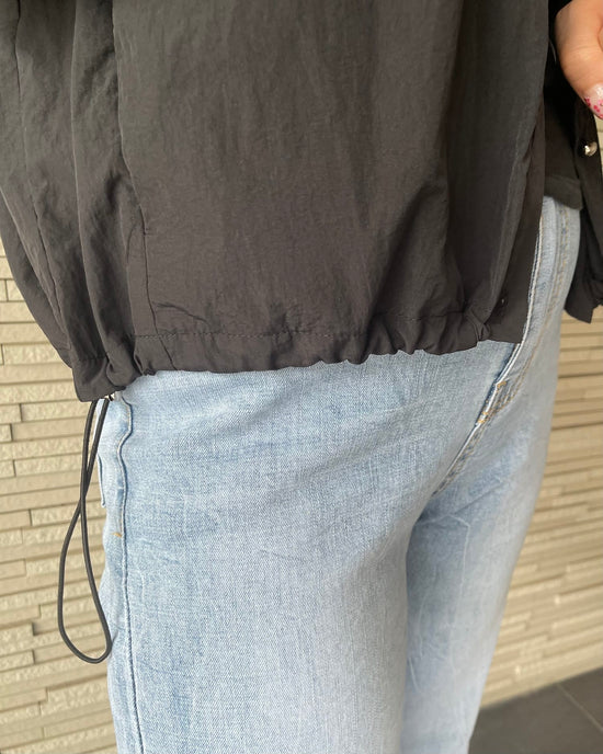 ドロストバックショルダーメッシュシャツ