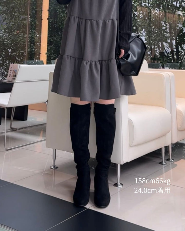 【美シルエット】ロングブーツ