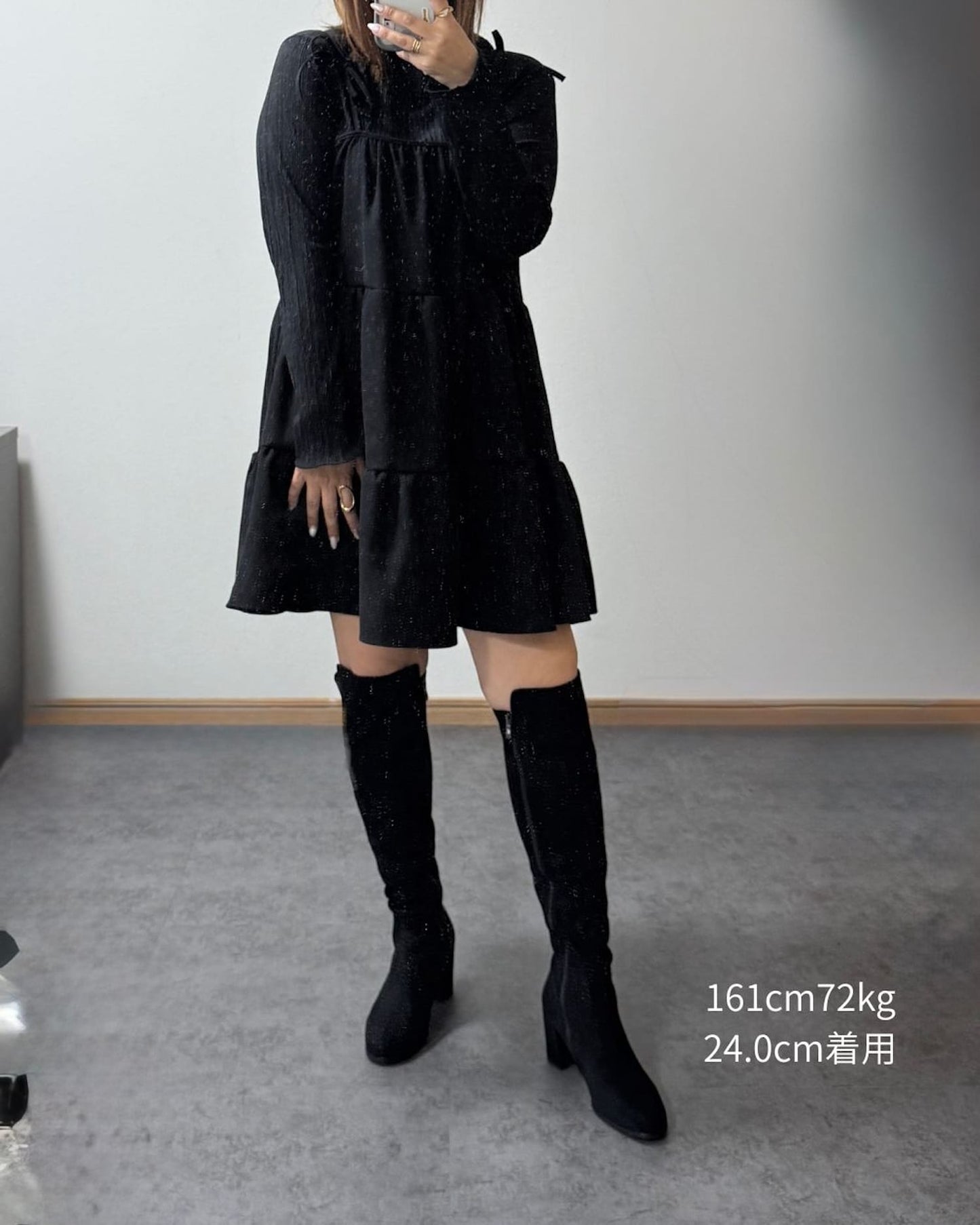 【美シルエット】ロングブーツ