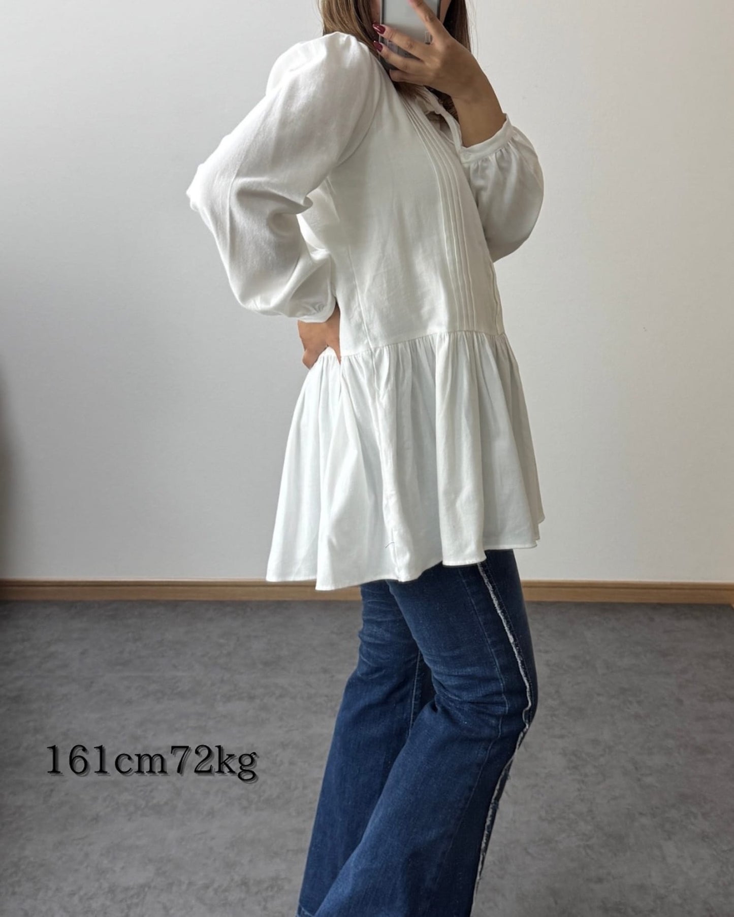 ウエスト切り替えチュニック