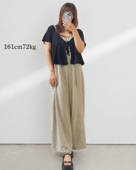 【7/9までのセール価格】体型カバーリラックスオールインワン