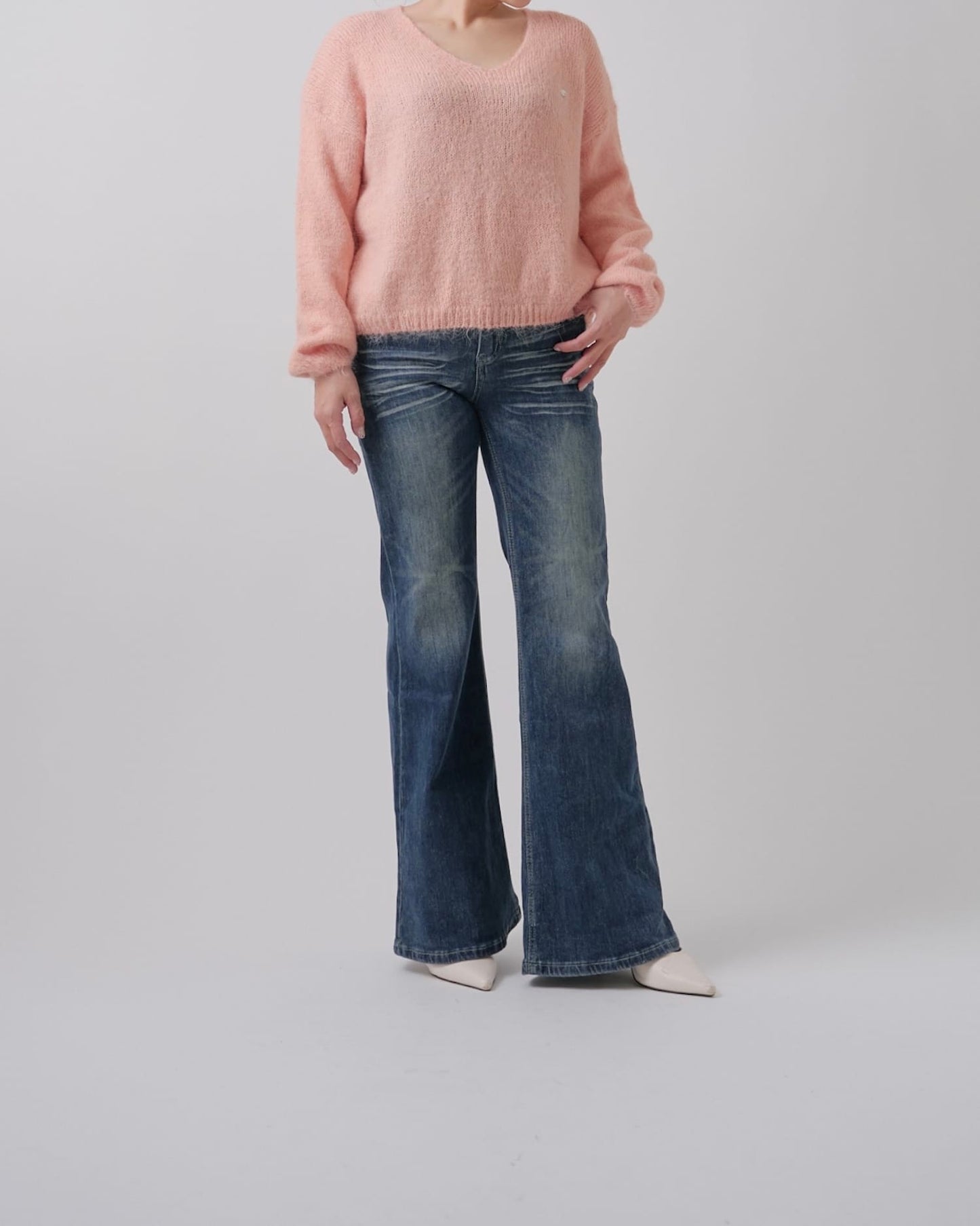 ヒゲウォッシュドデニム