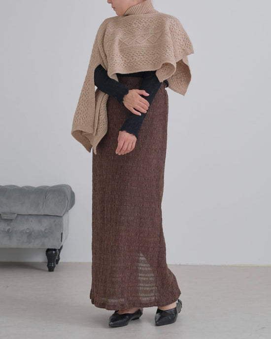 タートルショートポンチョ