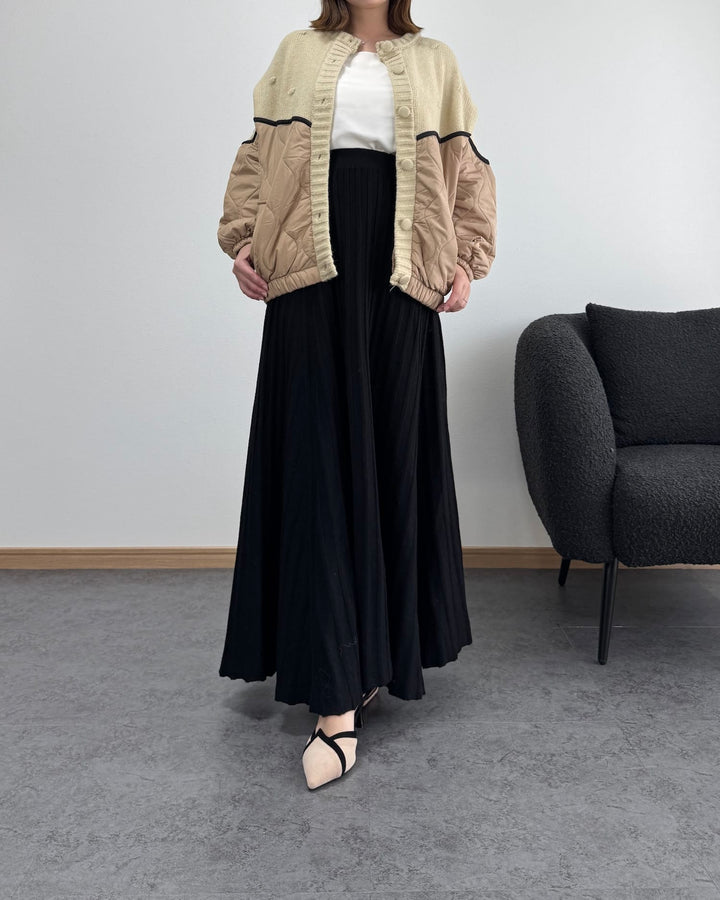 ニットコンビナイロンカーディガン