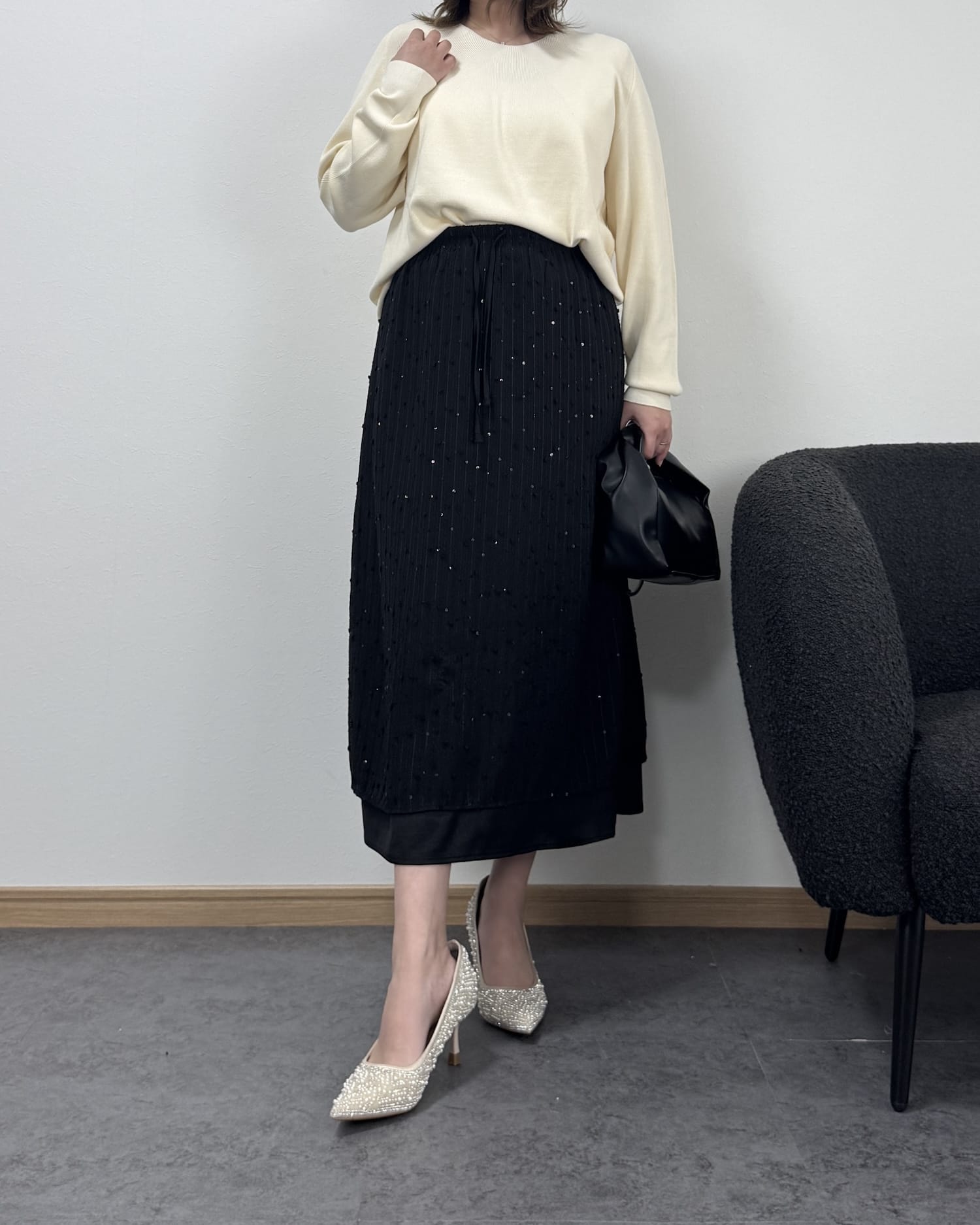 Loeuvre スパンコールスカート　S スパンコールスカート – O.W