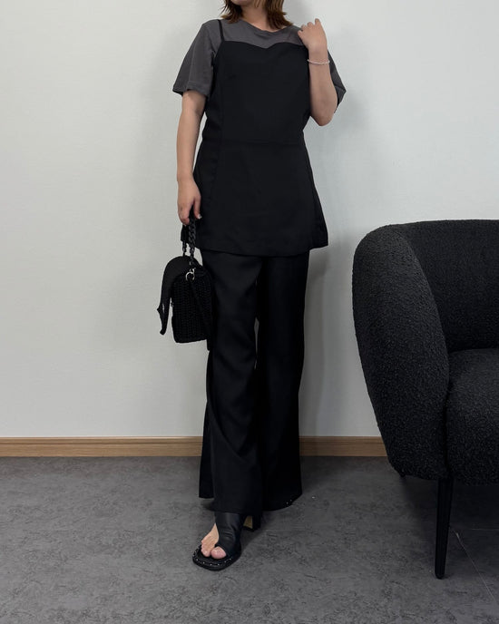 【6/25までのセール価格】ロングビスチェセットアップ
