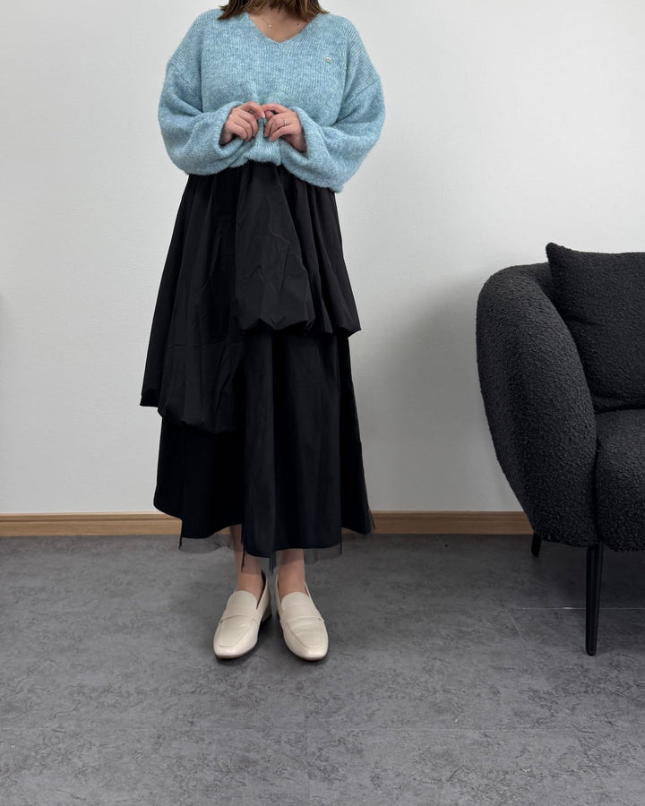 チュールコンビバルーンスカート
