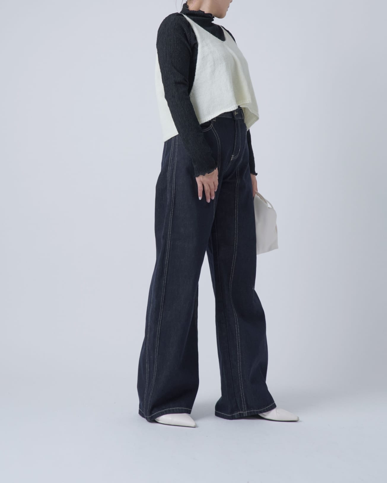 リボンニットビスチェ