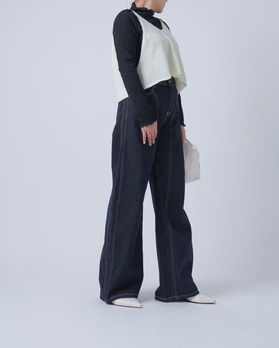 リボンニットビスチェ