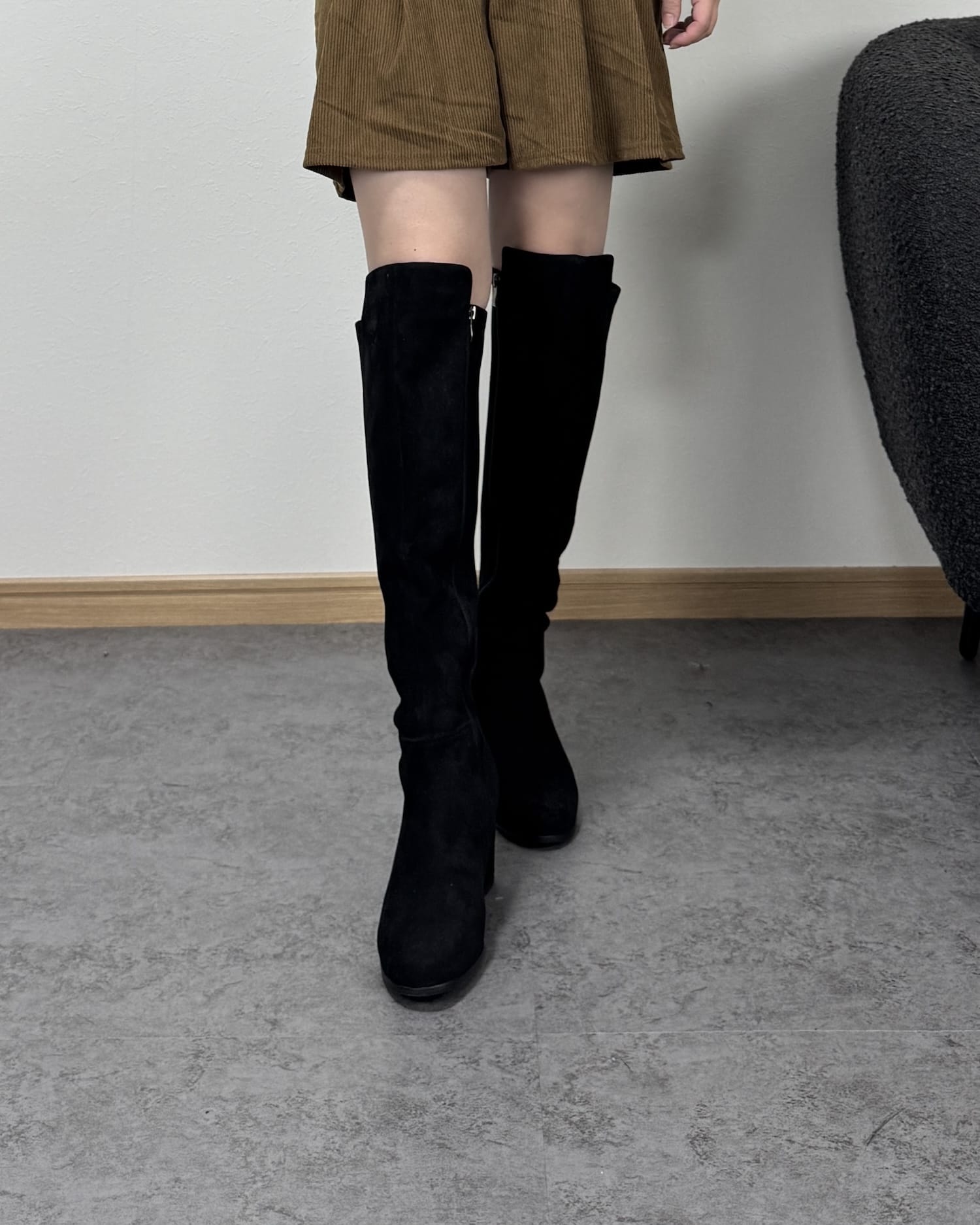 【美シルエット】ロングブーツ