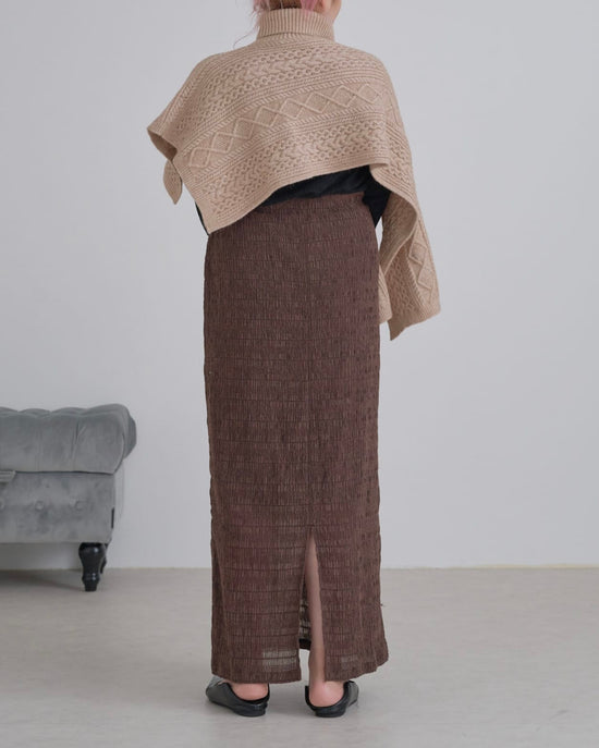 タートルショートポンチョ