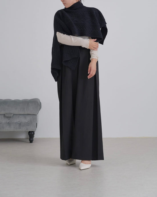 タートルショートポンチョ