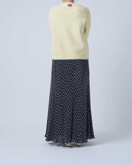 シンプルカラーニットプルオーバー