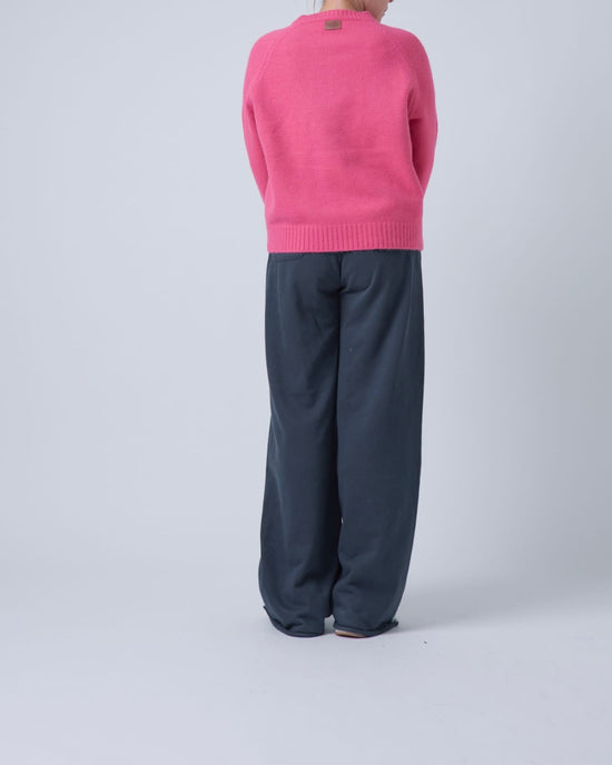 シンプルカラーニットプルオーバー