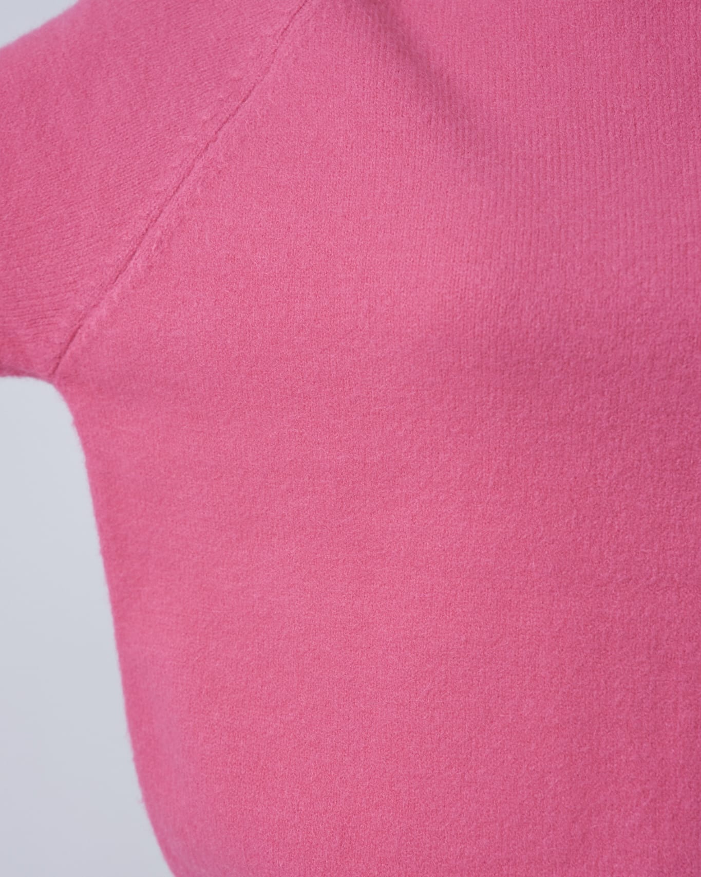 シンプルカラーニットプルオーバー