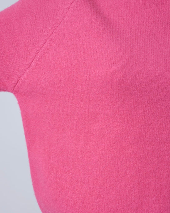 シンプルカラーニットプルオーバー