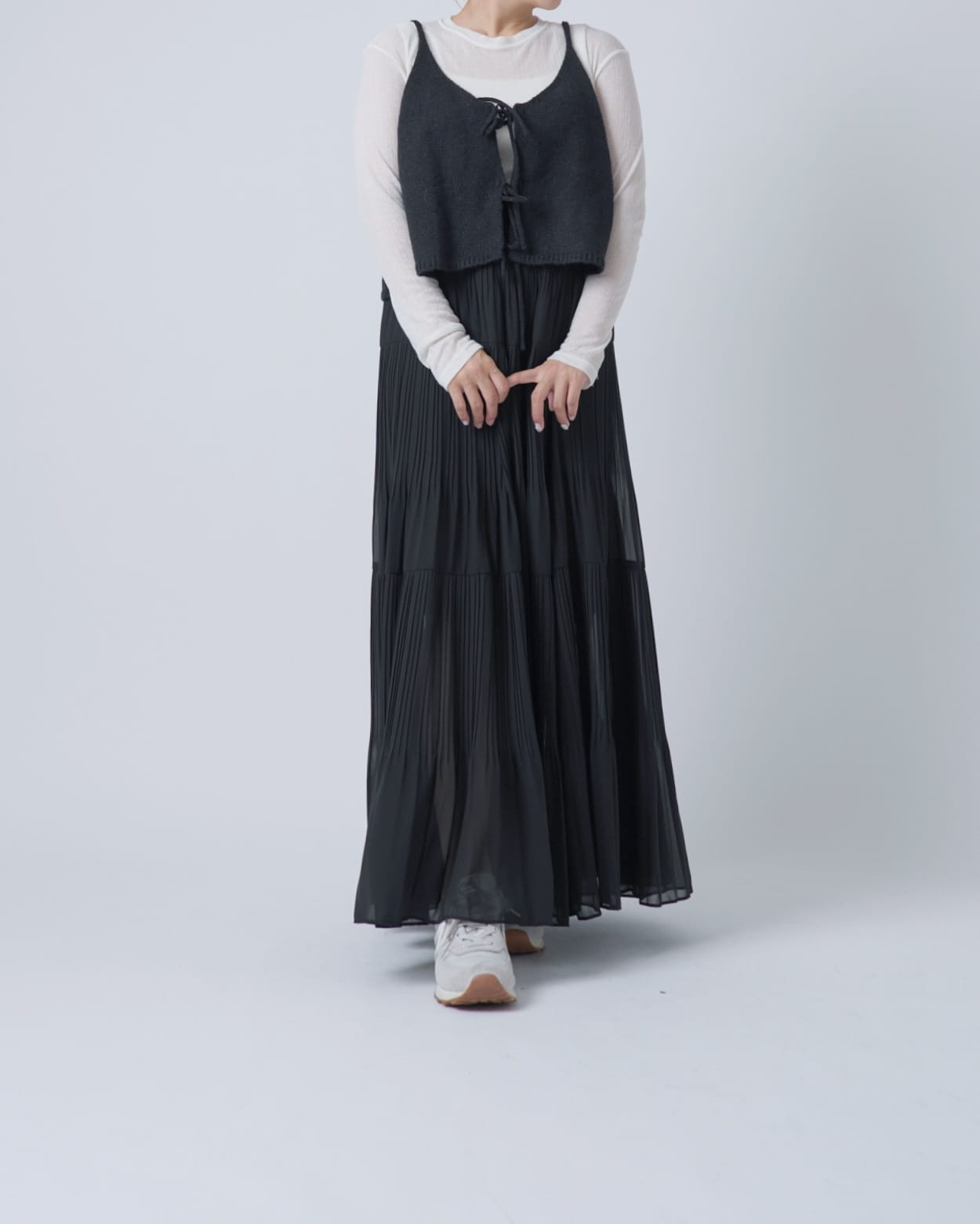 リボンニットビスチェ