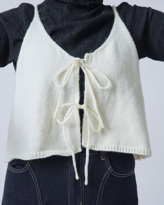 リボンニットビスチェ