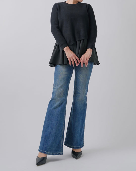 ヒゲウォッシュドデニム