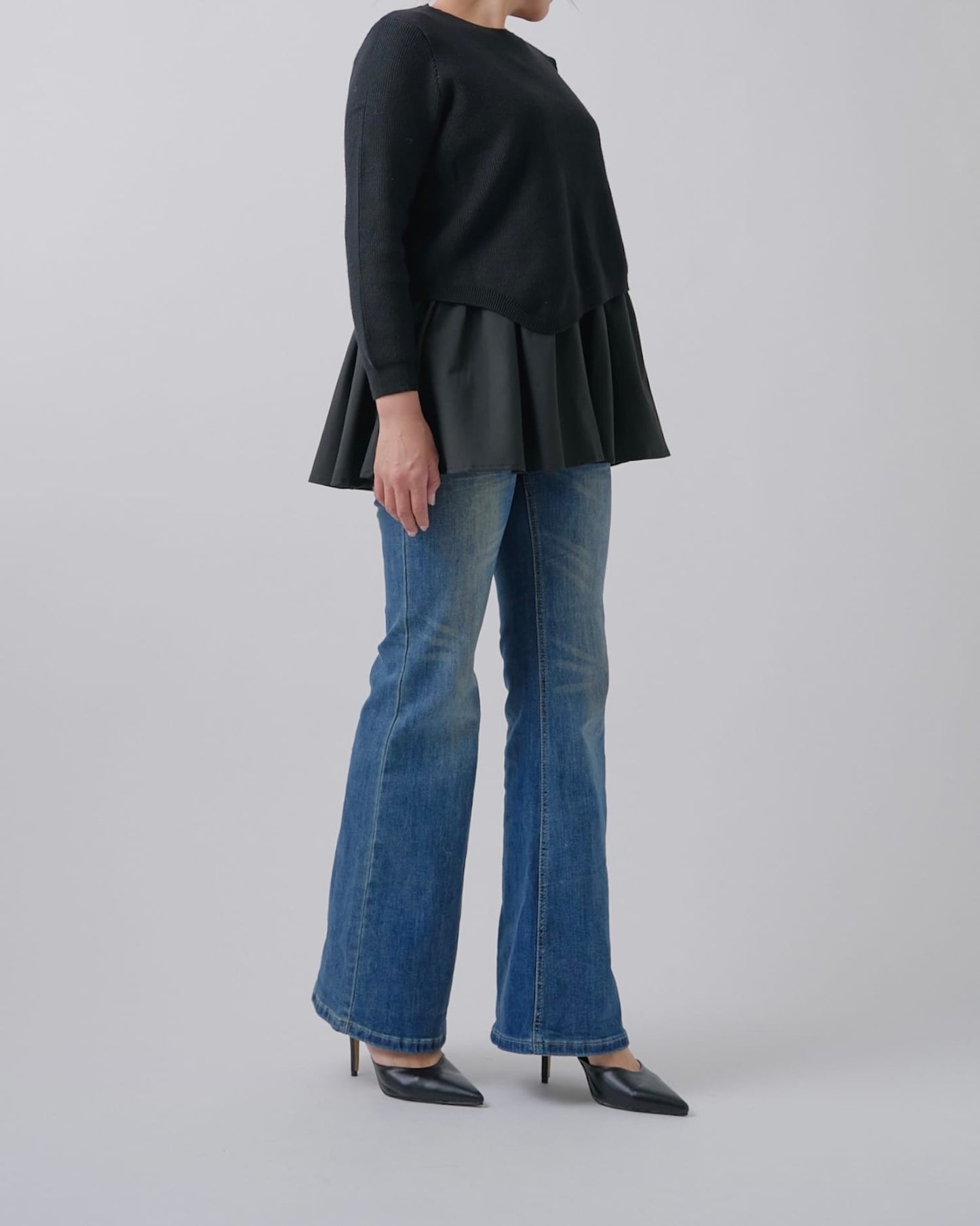 ヒゲウォッシュドデニム