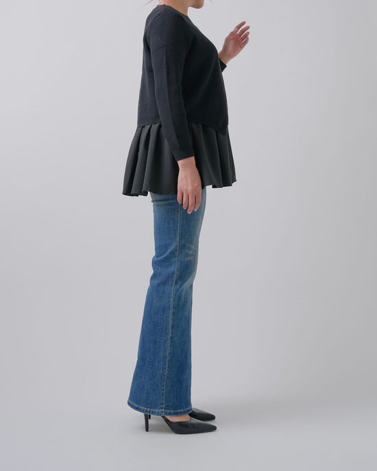 ヒゲウォッシュドデニム