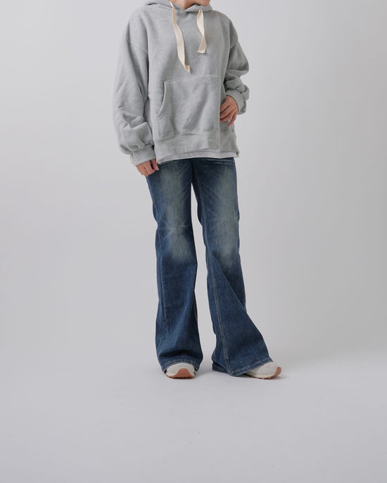 ヒゲウォッシュドデニム