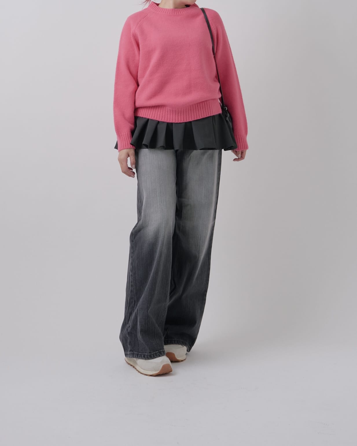 レイヤードフリルニット