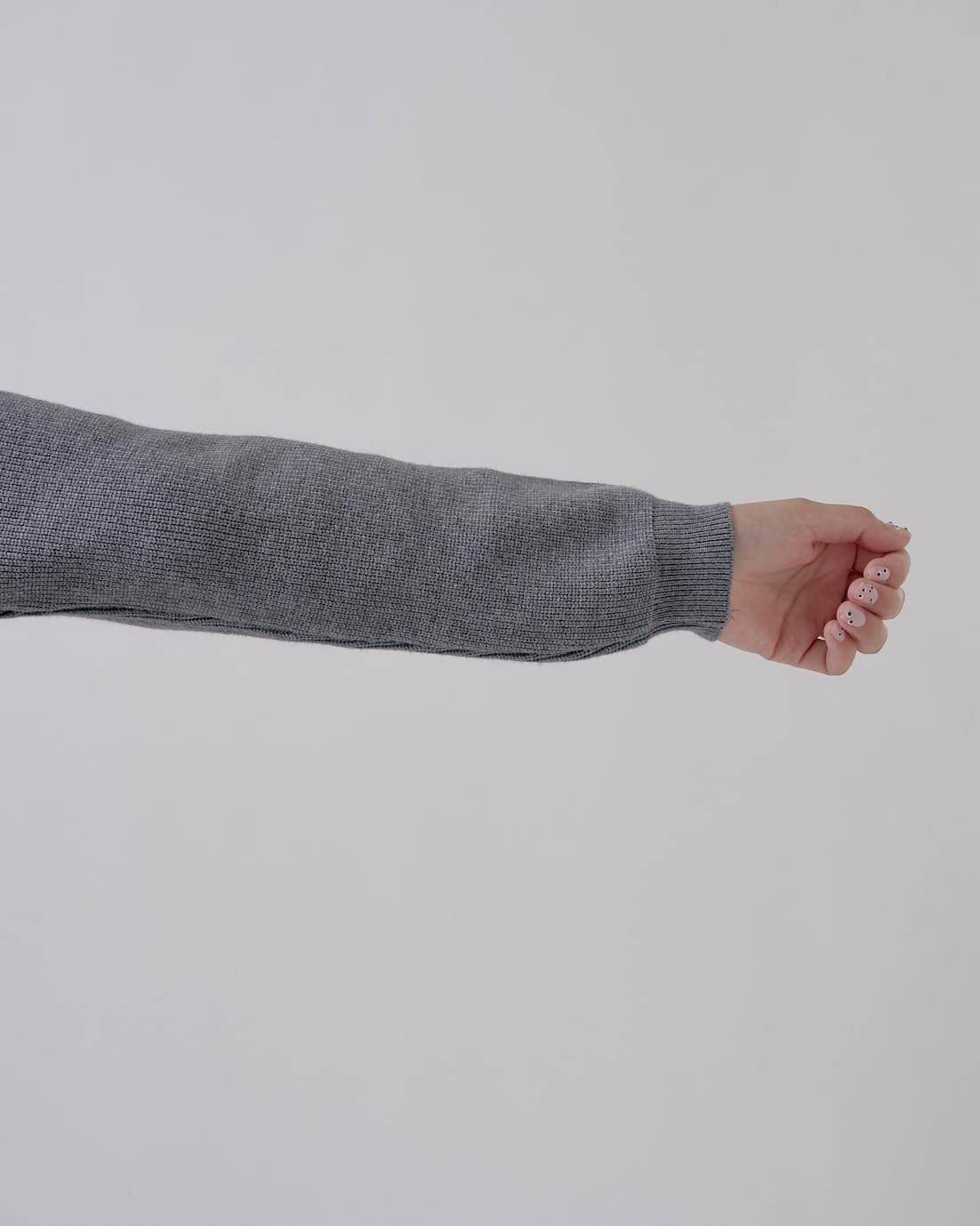 レイヤードフリルニット