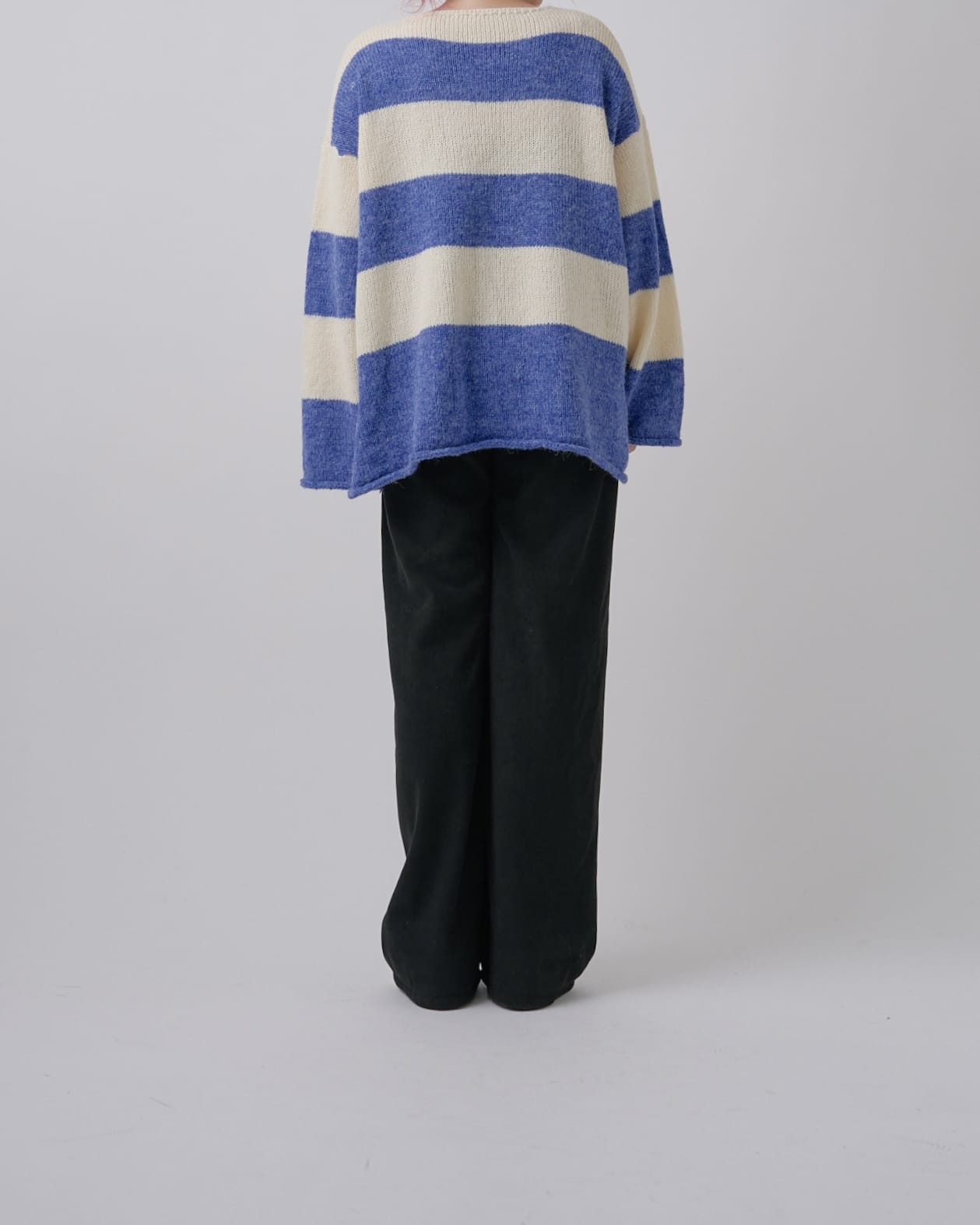 ボーダーワイドニット