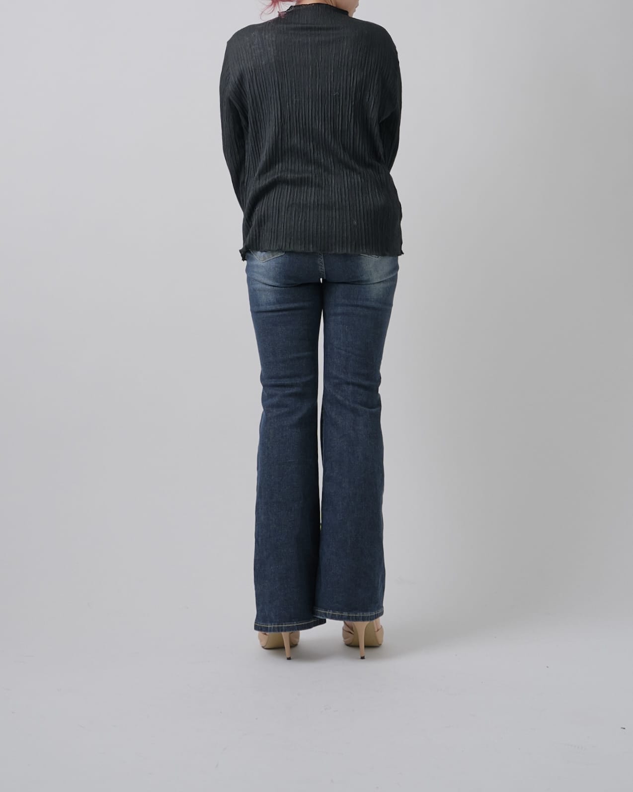 【美シルエット】インディゴフレアデニム