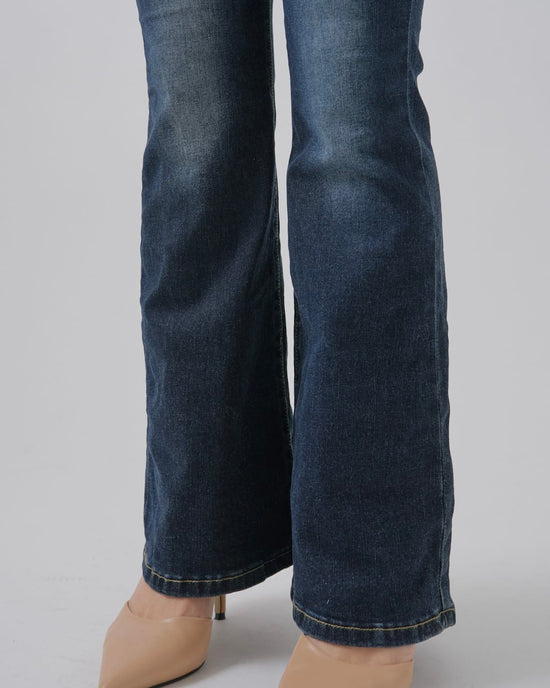 【美シルエット】インディゴフレアデニム