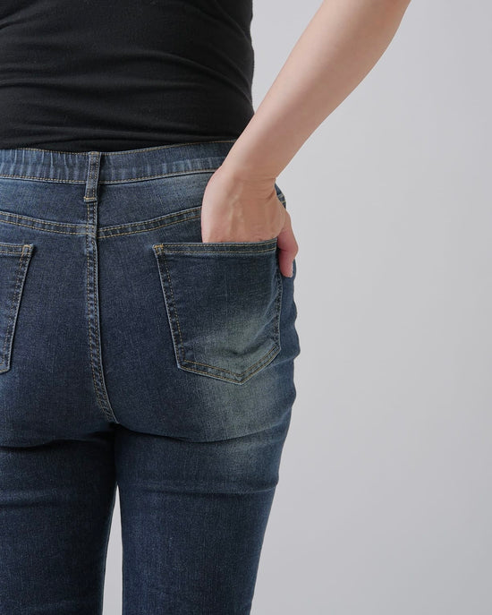 【美シルエット】インディゴフレアデニム