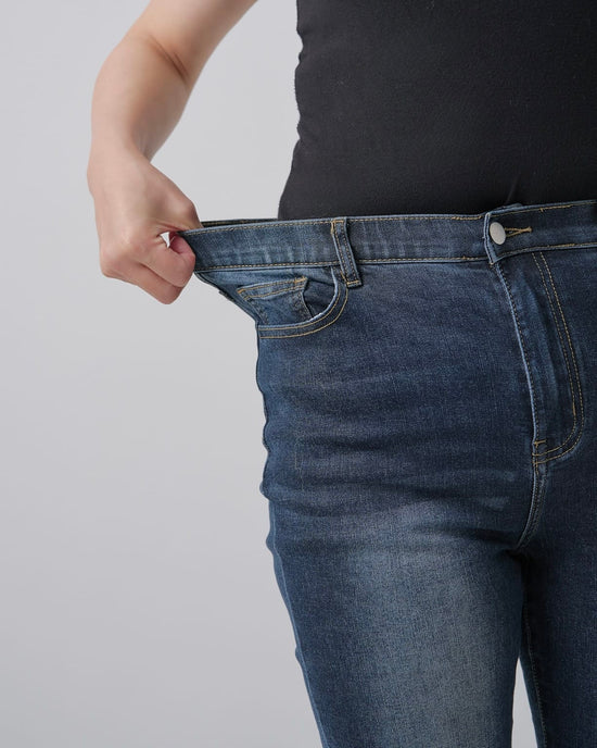 【美シルエット】インディゴフレアデニム