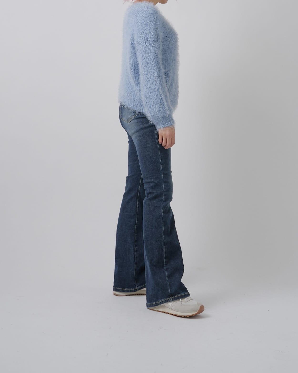 【美シルエット】インディゴフレアデニム