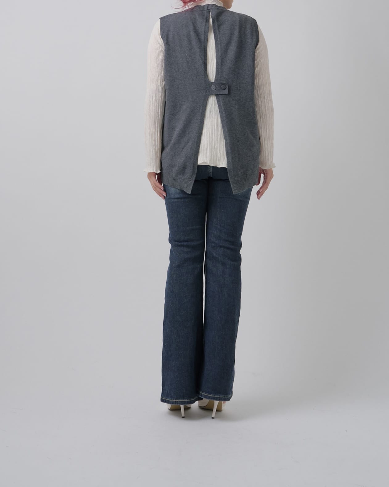 【美シルエット】インディゴフレアデニム