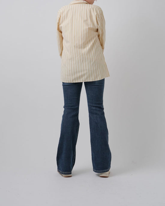 【美シルエット】インディゴフレアデニム