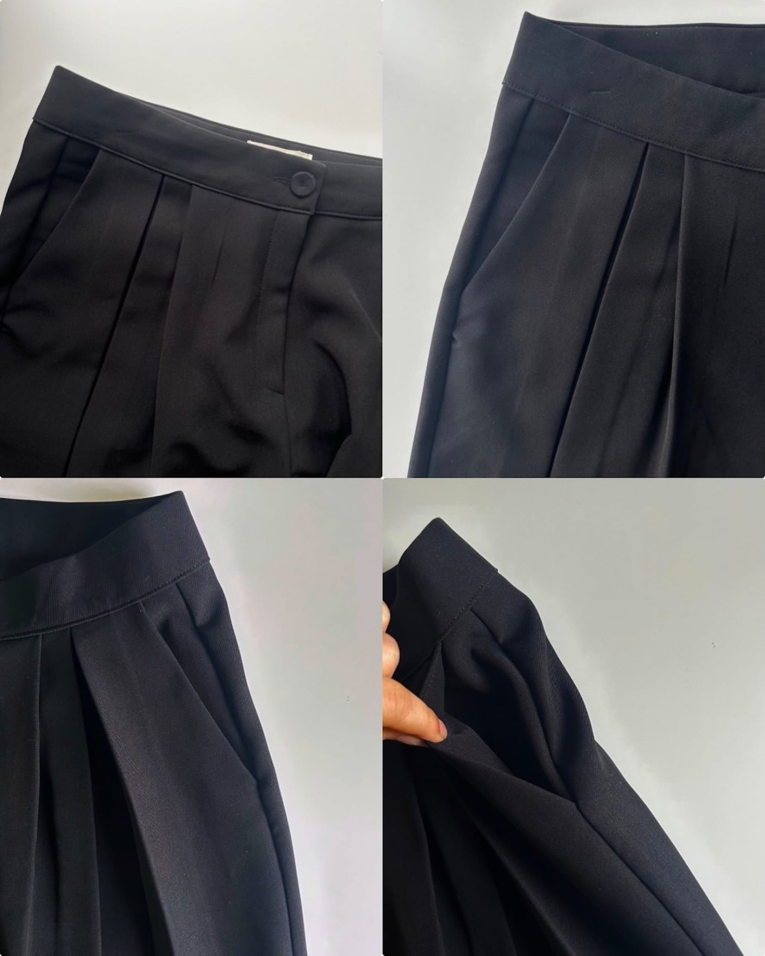 【美シルエット】体型カバータックワイドパンツ