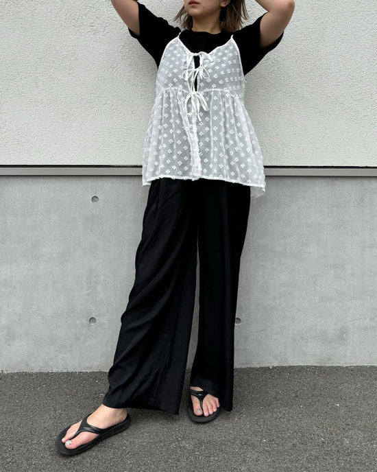 小花刺繍シアービスチェ