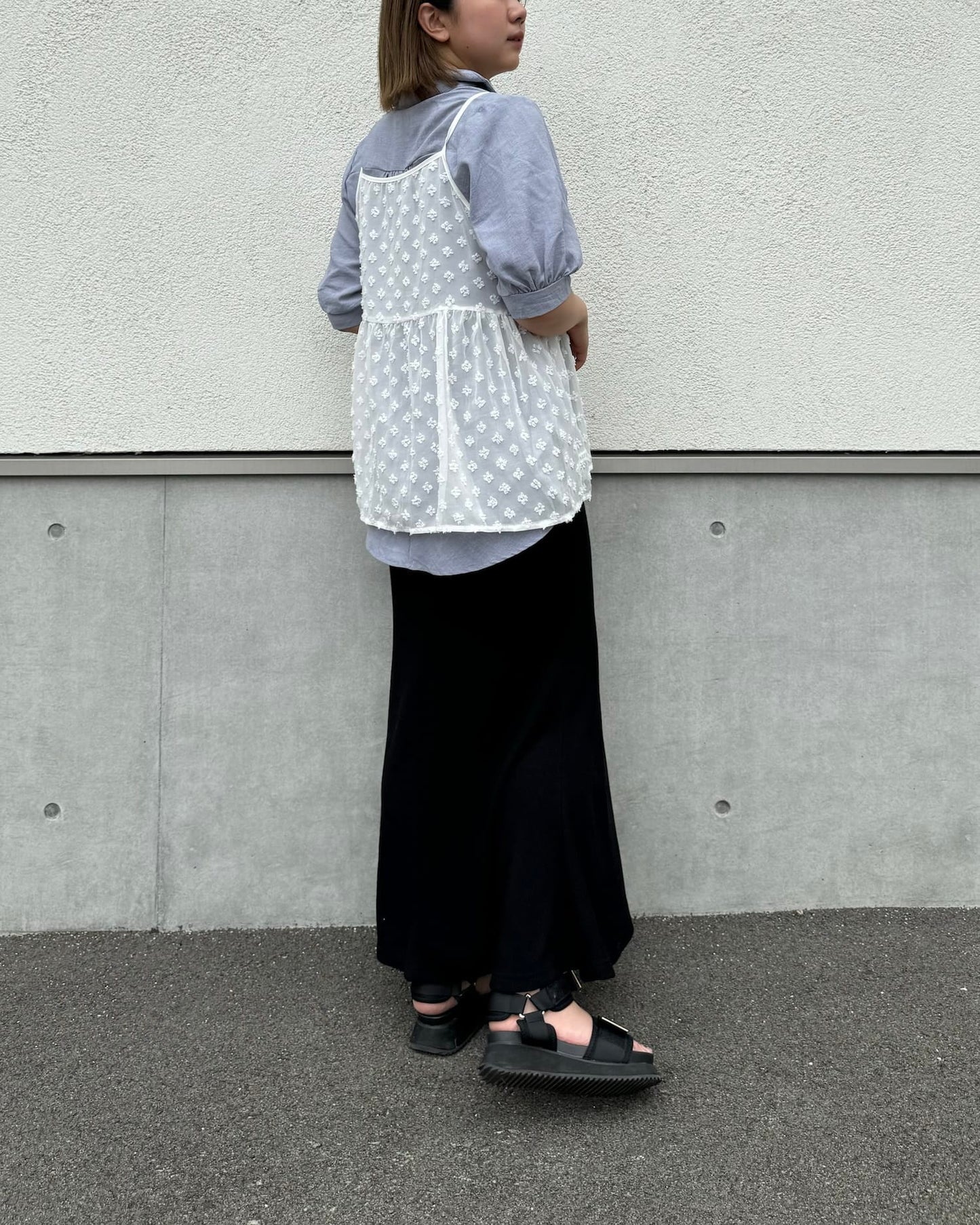 小花刺繍シアービスチェ