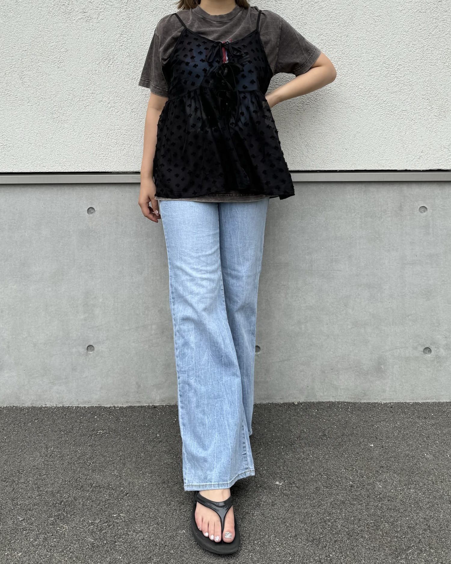 小花刺繍シアービスチェ