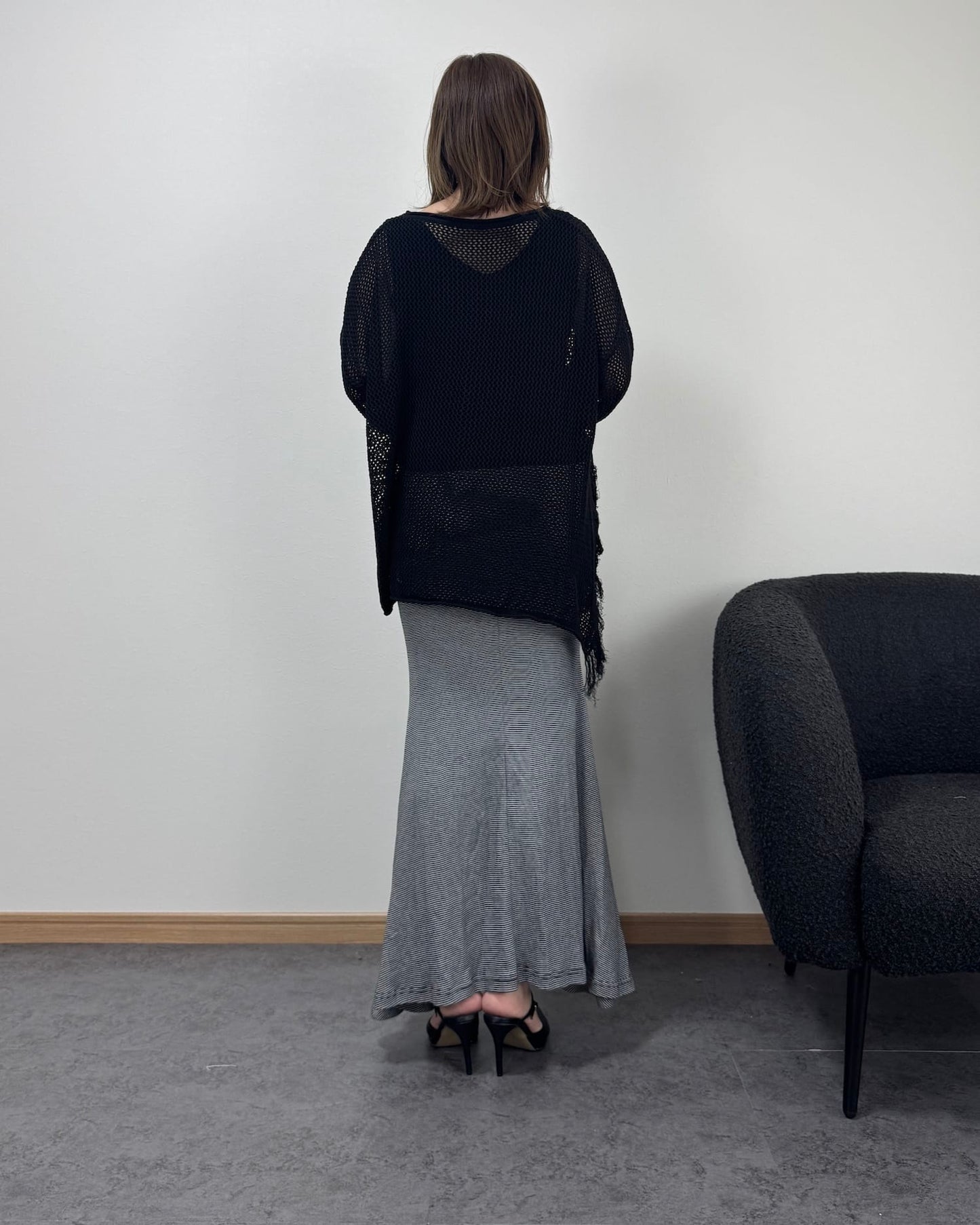 ボーダーマーメイドスカート