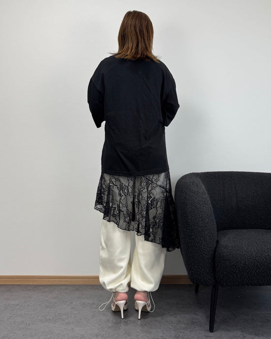 【6/11までのセール価格】レースドッキングロングTシャツ