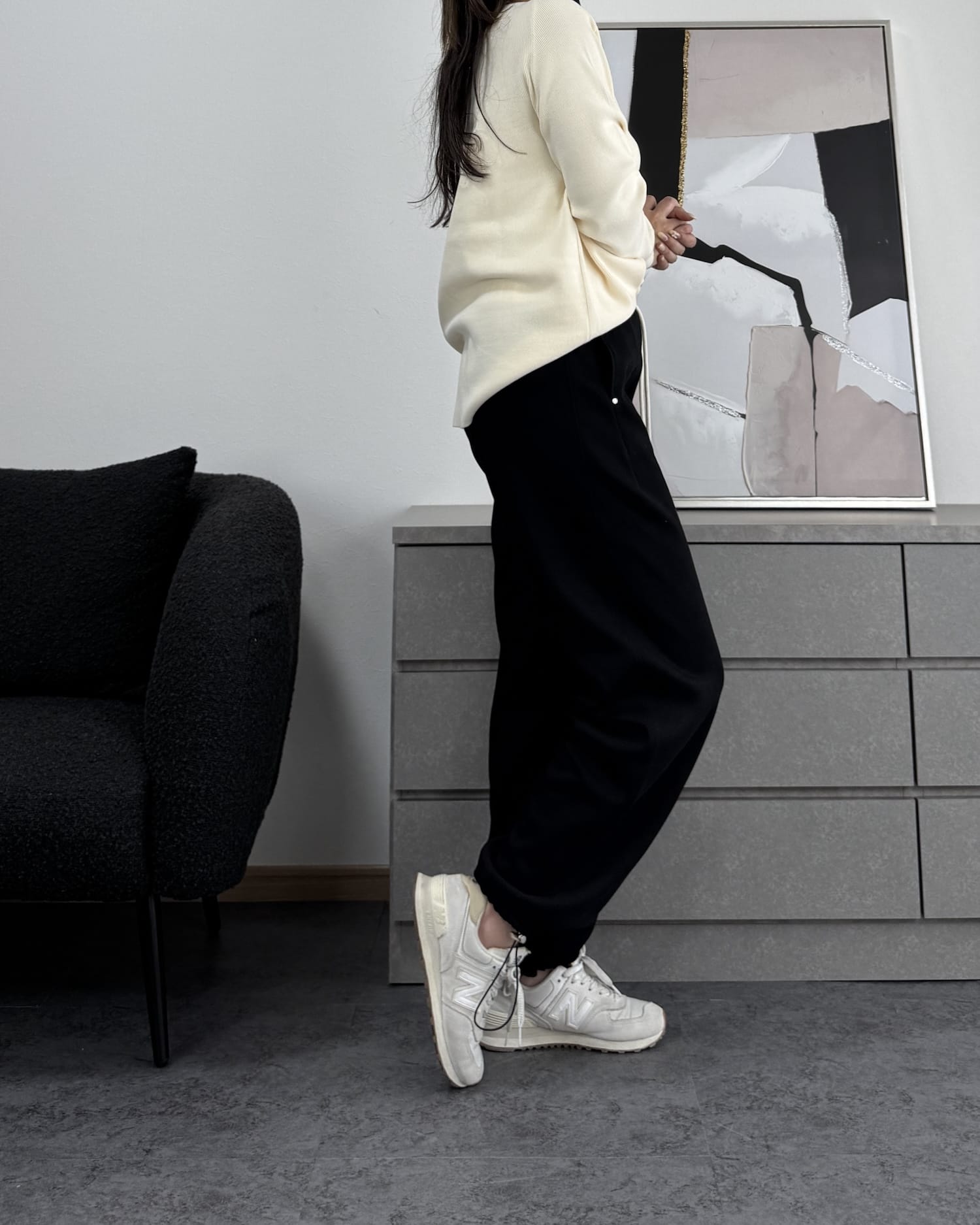 スウェットドロストパンツ