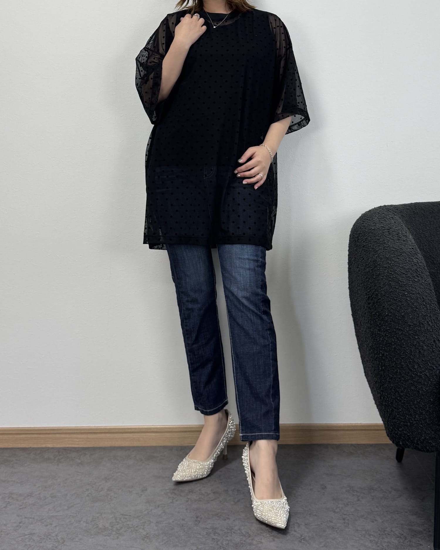 【6/18までのセール価格】クロップドストレート生デニム
