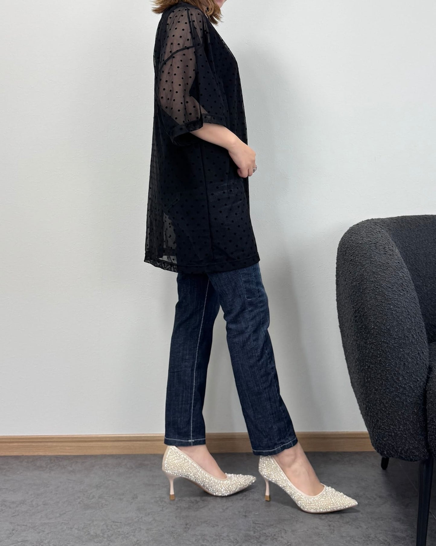 【6/18までのセール価格】クロップドストレート生デニム