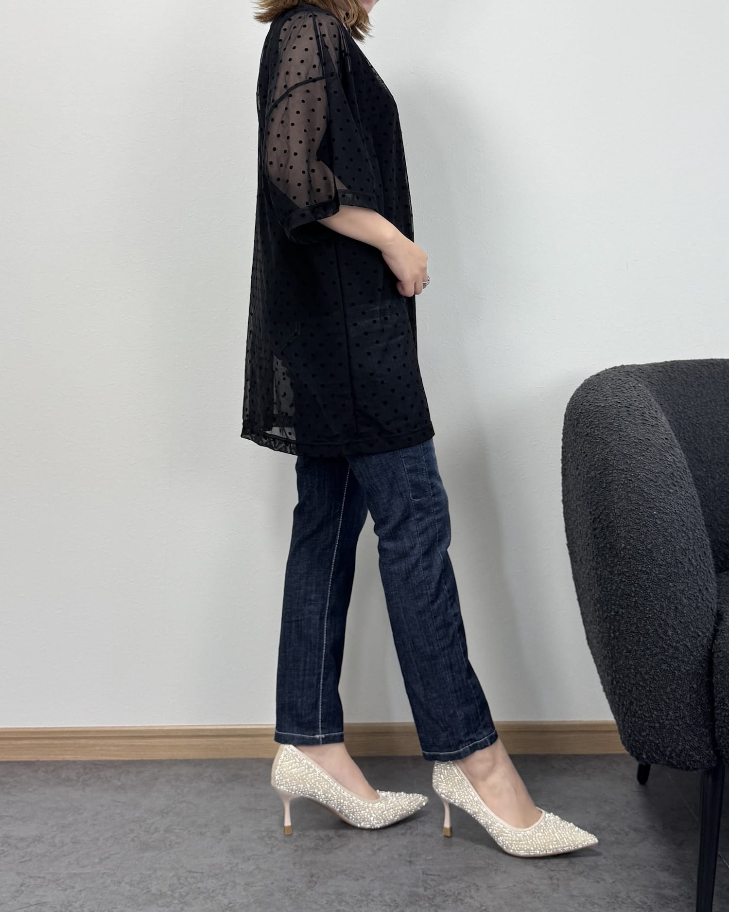 【6/18までのセール価格】クロップドストレート生デニム