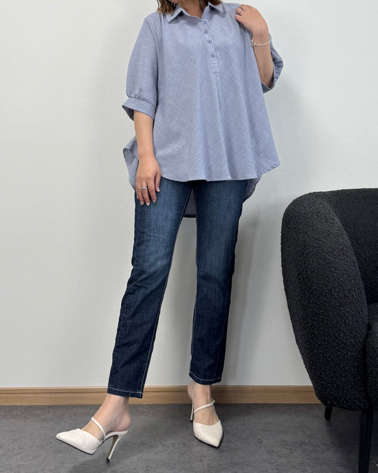 【6/18までのセール価格】クロップドストレート生デニム