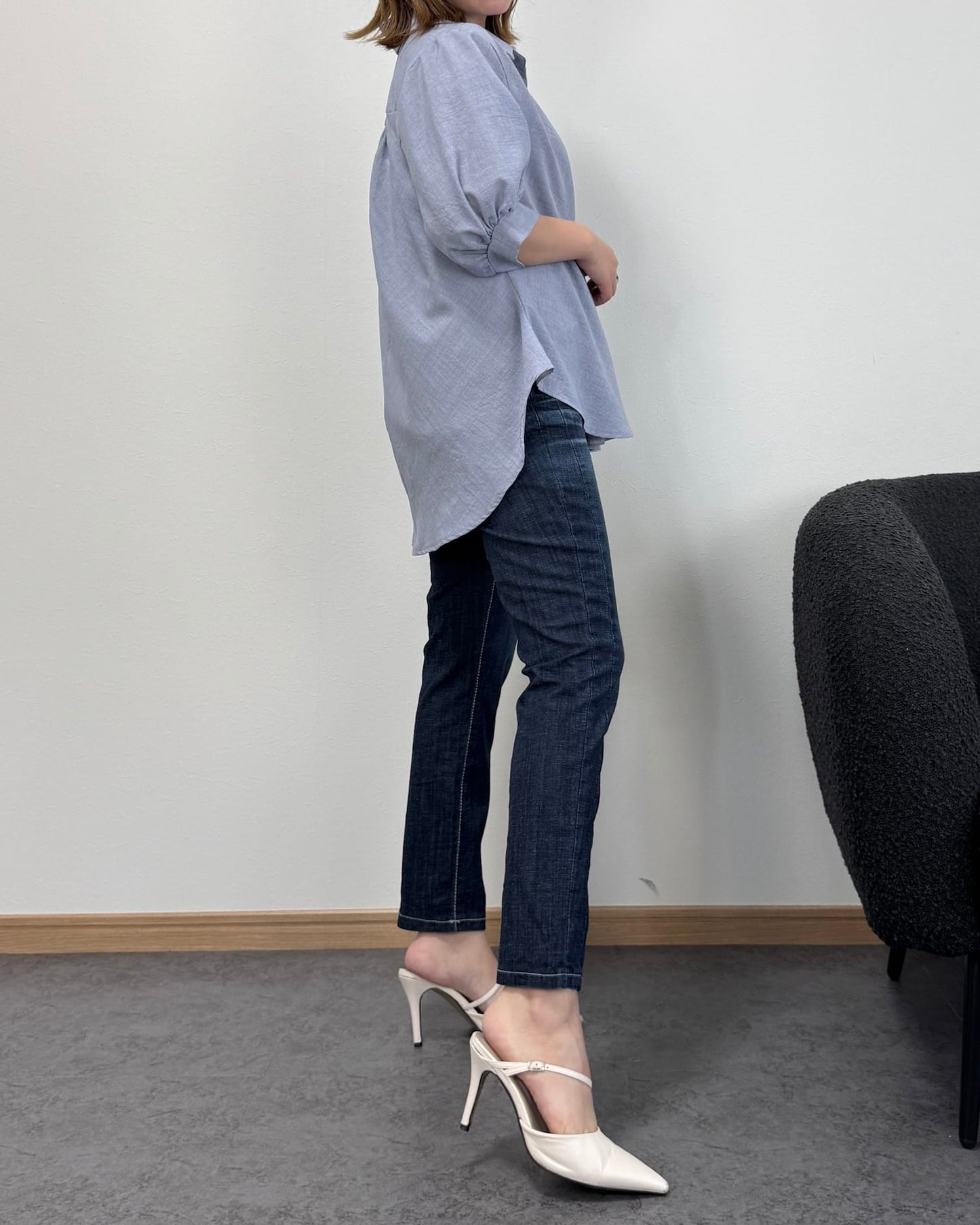 【6/18までのセール価格】クロップドストレート生デニム