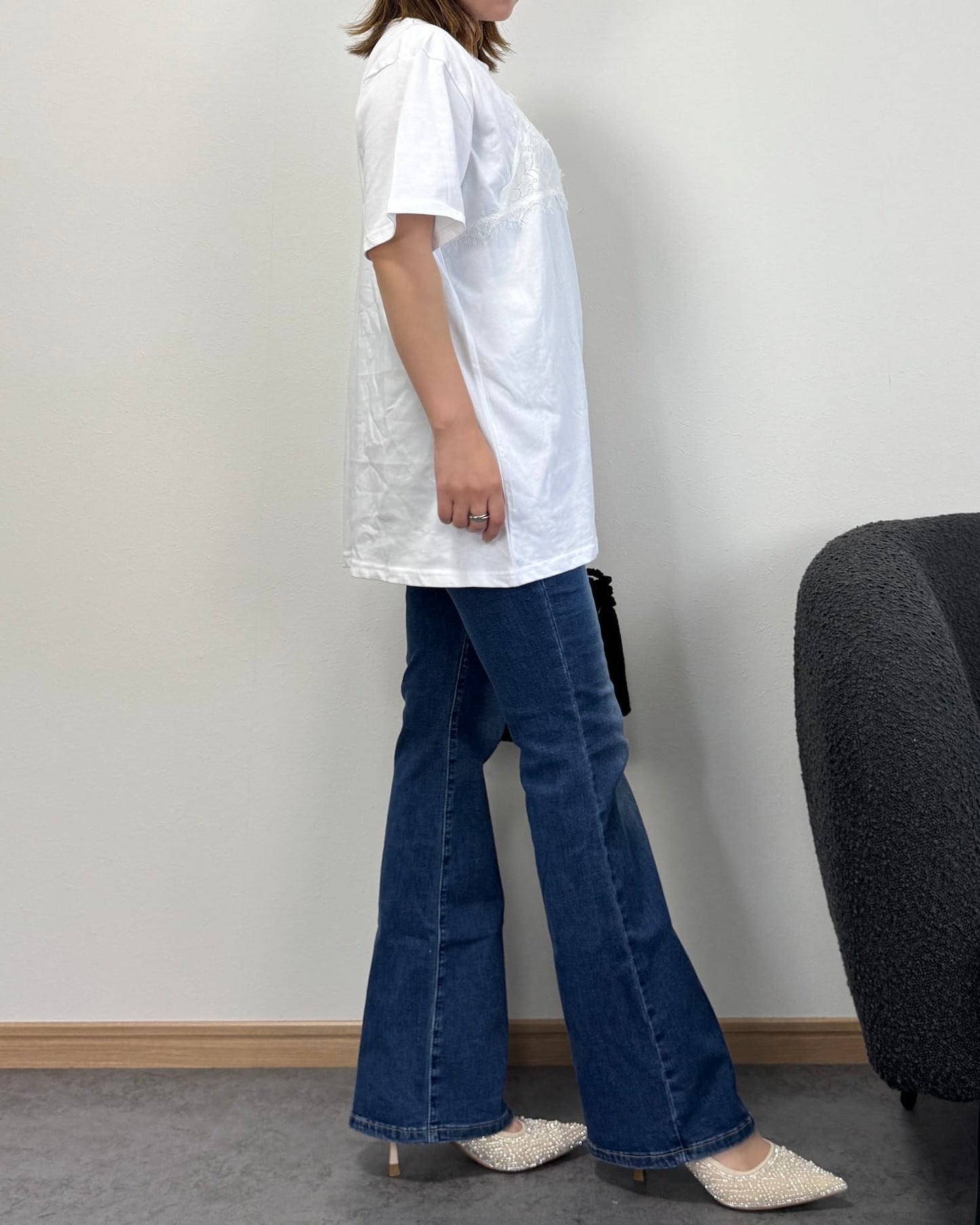 【6/18までのセール価格】レースビスチェドッキングオーバーTシャツ